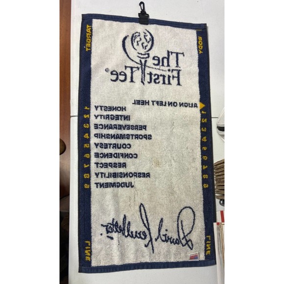Vintage David Leadbetter Golf Swing Training Putter Towel w/Clip ~ The First Tee - Picture 2 of 8
